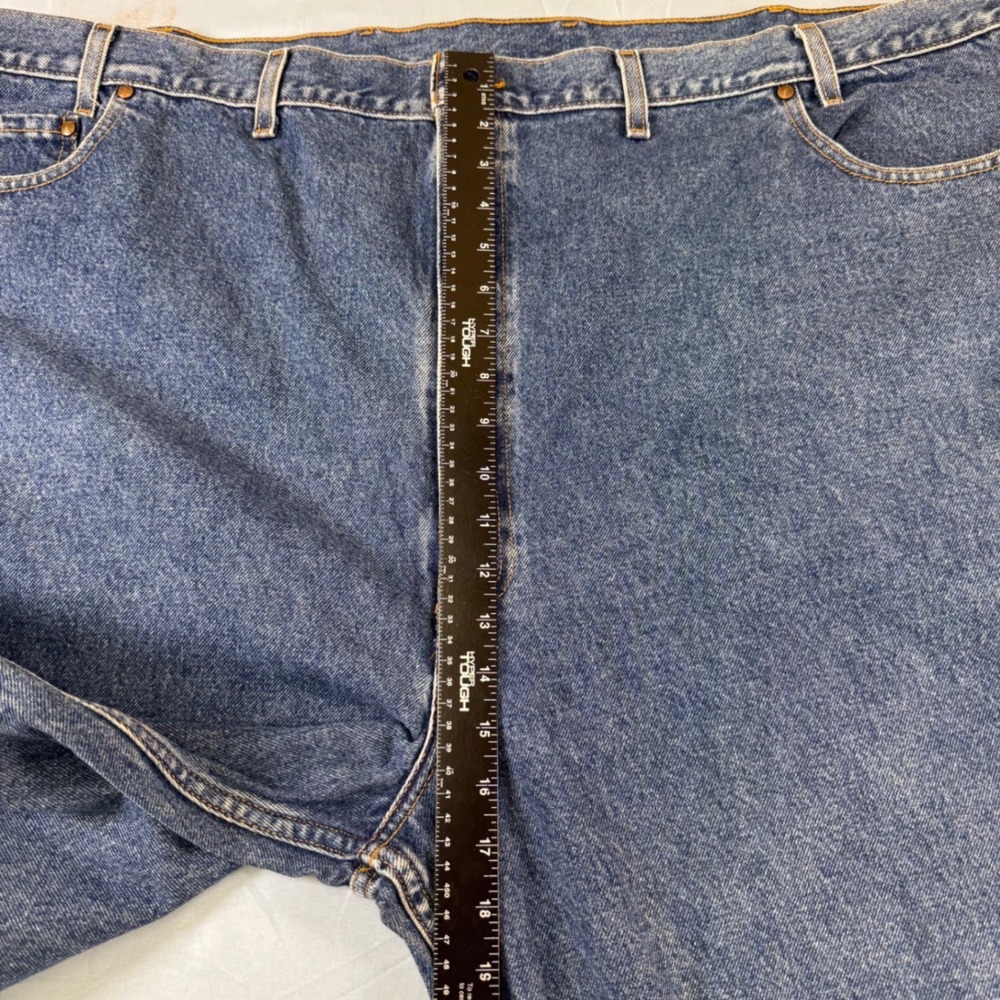 VTG Levis 550 Relaxed Fit Jeans Mens 54x30 Blue Denim Orange Tab Vintage 5-Pockt - Picture 12 of 16